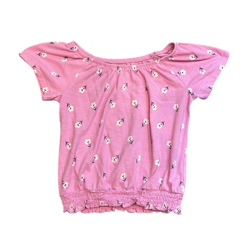 SO | EUC Pink Floral Top for Little Girls